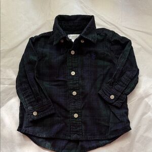 Ralph Lauren Blue Label Kids Black Corduroy Shirt